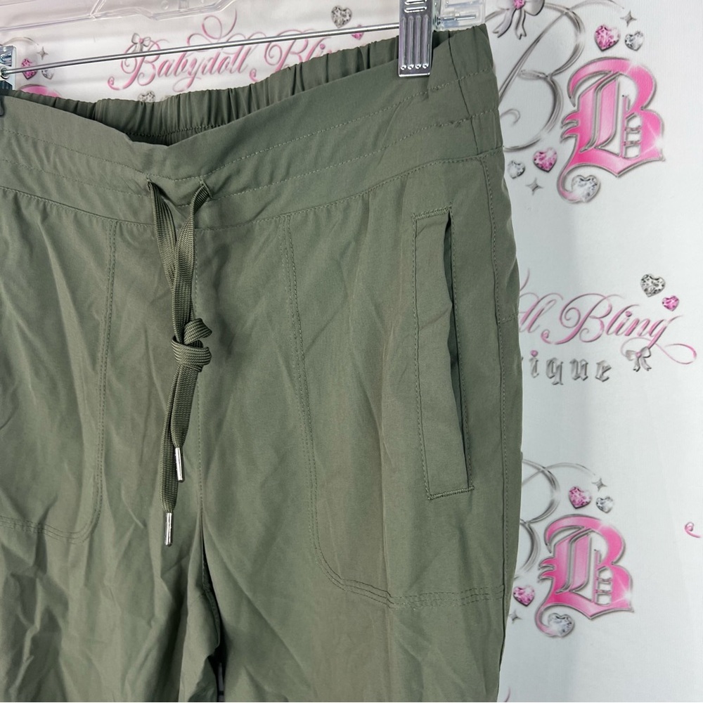 Kyodan pants joggers military cargo style Olive Green workout athletic Pants - Picture 4 of 8